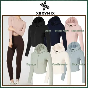 XEXYMIX  |Street Style Long Sleeves Plain Logo Hoodies & Sweatshirts