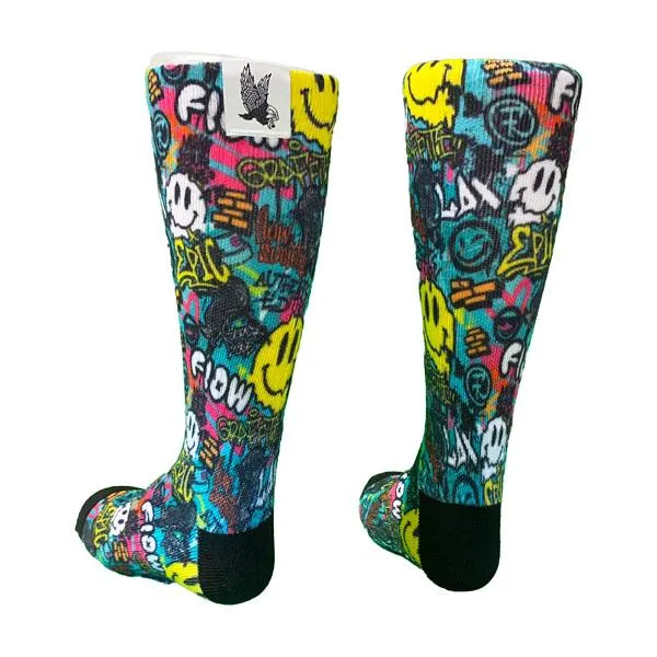 Youth Graffiti Lacrosse Flow Crew Sock