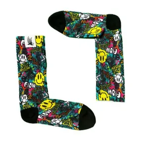 Youth Graffiti Lacrosse Flow Crew Sock