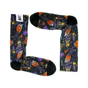 Youth Skeleton Hoops Basketball Crew Sock